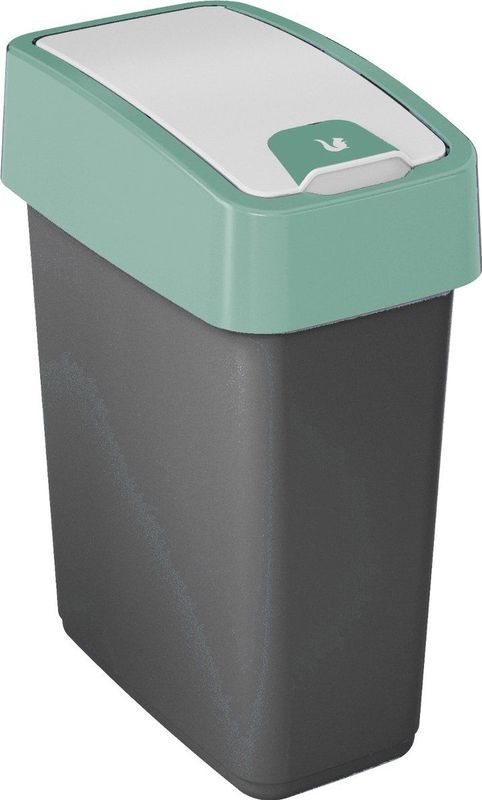 Keeeper Afvalemmer met Plooideksel Premium - Zachte touch - 10 L - groen