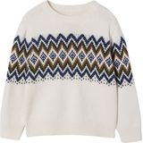 Jacquard Trui - Ecru - Lange Mouwen - Jongens