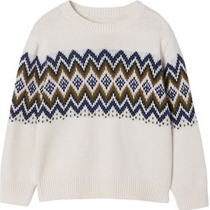 Jacquard Trui - Ecru - Lange Mouwen - Jongens
