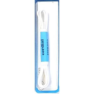 Cordial veter - 55 cm - wit - dun rond