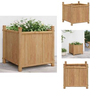 vidaXL Plantenbak - Plantenbakken - Verhoogde Plantenbak - Kweekbak - Plantenbak 40x40x40 cm bamboe