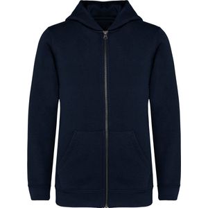 Native Spirit Ecologische kindersweater met rits en capuchon NS405 - Navy Blue - 4/6 years (4/6 ans)