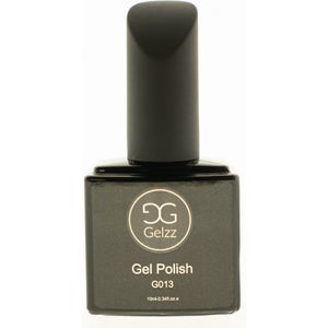 Gelzz Gellak - Gel Nagellak - kleur Olive Paradise G013 - GlitterGroenShimmer - Dekkende kleur - 10ml - Vegan