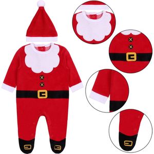 Kerst babyromper + kerstmuts / 3-6m 68 cm
