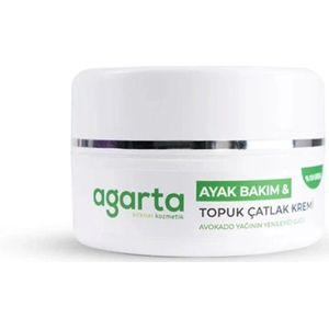 Agarta Voet- en Hielkloven Verzorgingscrème - Hydraterende & Herstellende werking - kracht van Avocado-olie - Shea Boter - Panthenol - Vitamine E - 10% Ureum -100ml