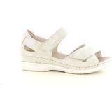 Rieker Dames Sandaal - V7474-60 Beige - Wijdte H -Maat 41