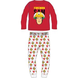 Brandweerman Sam pyjama - maat 92 - Fireman Sam pyjamaset - rood / grijs