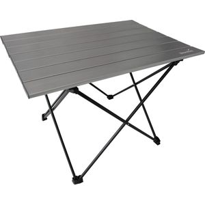 Skandika Ruka M kleine Camping tafel – Campingtafels - Aluminium campingtafel, opvouwbaar, zeer licht, eenvoudig te monteren, stabiele standaard - Opvouwtafel voor kamperen, tenten wandelen, reizen, thuis, tuin – tot max. 20 kg. – grijs