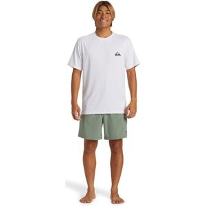 Quiksilver - Alledaagse Surf - Korte Mouw Rash Guard - Zwart - UPF 50
