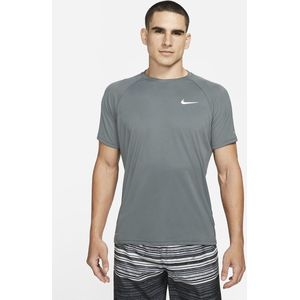 Nike Swim Nike Essential - Short sleeve hydroguard Heren Zwemshirt - Grey - Maat S