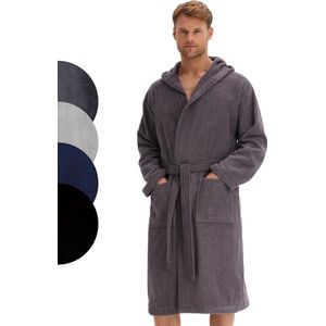 Badjas heren badstof katoen lang
