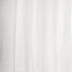 Differnz Douchegordijn Dots – 180 x 200 cm – Waterdicht PEVA – Wit