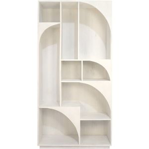 Planken kast Loftli White Wood