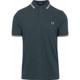 Fred Perry - Polo M3600 Donkergroen Petrol - Slim-fit - Heren Poloshirt Maat S