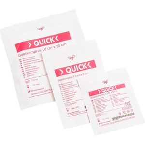 Hydrofiel gaaskompres - Wondkompres - Kompres - steriel 7,5 x 5 cm (1/16) (10 stuks)