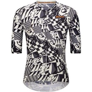 Santini 60 Years Korte Mouw Wielertrui Grijs XL Man,Vrouw