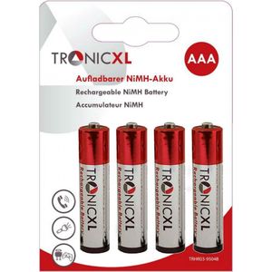 TronicXL 4 stuks 950mAh oplaadbare batterij AAA - accu draadloze telefoon handset DECT batterij - oplaadbare batterijen geschikt voor Siemens Gigaset S645 E365 E36 E100 E150 E1 S100 S150 S150 SX100 - universeel