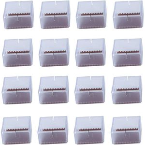 16 stuks siliconen stoel been vloerbeschermers - meubels voeten caps covers - vierkant - 42-48mm benen