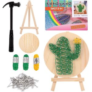 String Art Kit Craft for Adults Kids Beginners - Cactus Shape