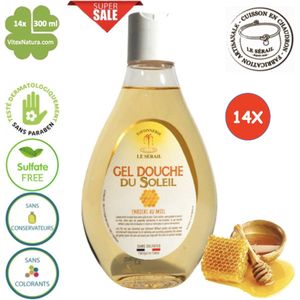 Sulfaatvrije douchegel | 14x300ml | Honing | Le Sérail | Franse Marseillezeep Ambacht