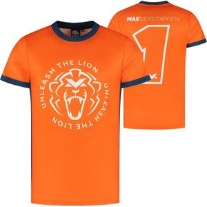 Max Verstappen - Unleash The Lion - Sportshirt - Oranje