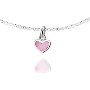 Princess Ketting Lottie - 925 Zilver - Hartje  - 10x15mm - 38cm