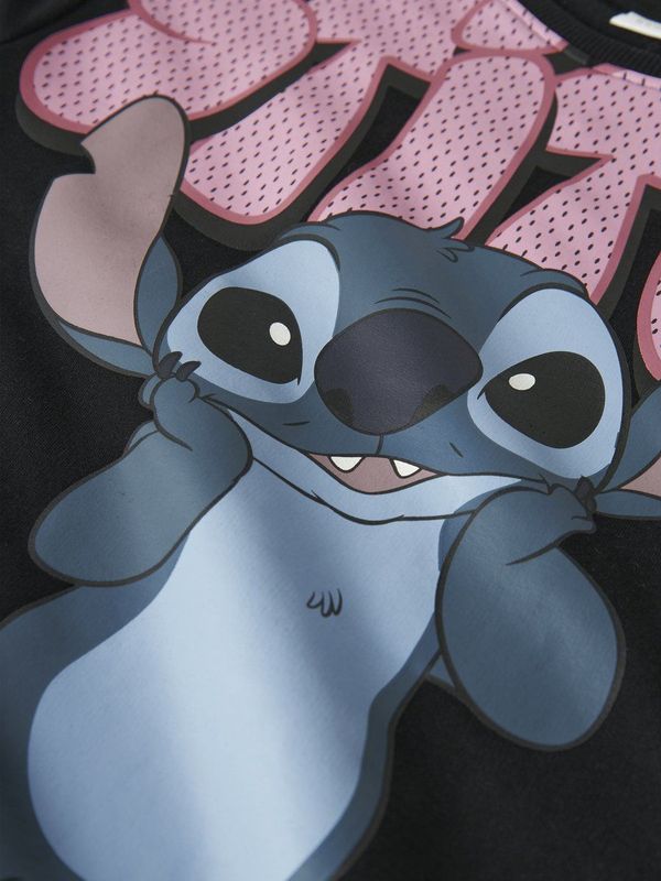 Sweatshirt - Stitch - Geborstelde Sweatstof - Lange Mouwen - Ronde Hals - Relaxed Fit