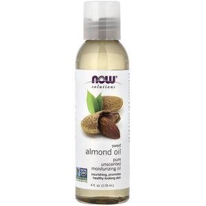 NOW Foods Zoete Amandelolie – 100% Puur, Ongeparfumeerd & Hydraterend – Natuurlijke Huidverzorging – 118 ml