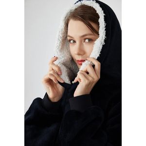 Hoodie sweatshirt, deken-sweatshirt, vrouwenkap, enorme trui, superzacht en comfortabel, geschikt voor volwassenen, mannen, vrouwen, tieners.