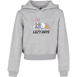 Disney Donald Duck - Daisy Duck Lazy Cropped Kinder hoodie/trui - Kids 146/152 - Grijs