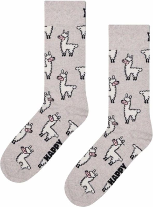 Happy Socks - Llama - Huissokken - Grey