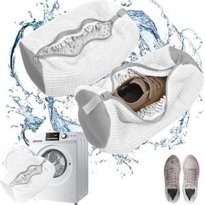 Schoenenwaszak - Antislip Ritssluiting - 1 stuk - Chenille Microvezel - 39 x 19 cm