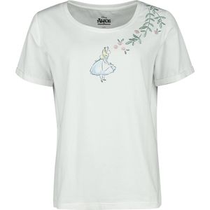 Alice in Wonderland Alice With Roses T-shirt wit M