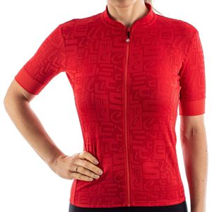 Castelli Fietsshirt korte mouwen Dames Rood  - PROMESSA JACQUARD JERSEY RED -  XL