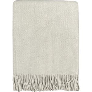 Malagoon - Abbey white structure recycled wool throw
