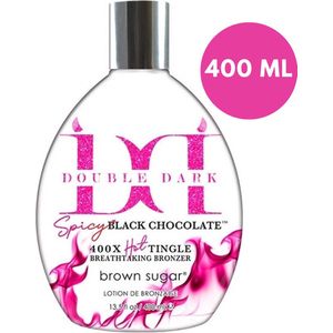 Brown Sugar DOUBLE DARK SPICY BLACK CHOCOLATE Zonnebankcreme - Bronzer- 400ml