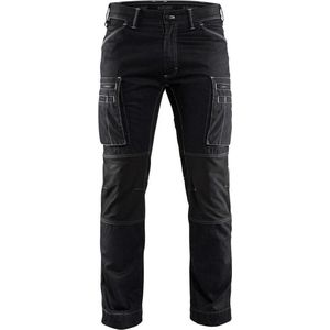 Blaklader Service werkbroek denim stretch 1459-1142 - Zwart - D84