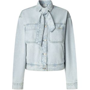 Pepe Jeans - PL4024330 - Jas - Lichtblauw - Casual - Katoen - Denim