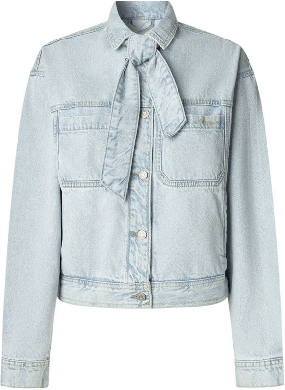 Pepe Jeans - PL4024330 - Jas - Lichtblauw - Casual - Katoen - Denim