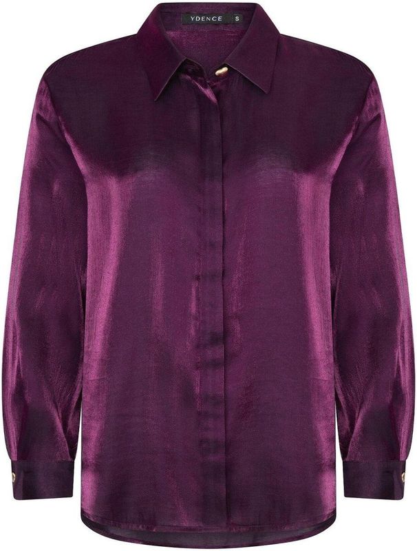 Ydence - Blouse Lindsey Ws2543 - Aubergine - Dames