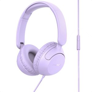 imoshion Kinder Koptelefoon met Draad - Met Decibelbegrenzer - Over-Ear Hoofdtelefoon - Lavender Lilac