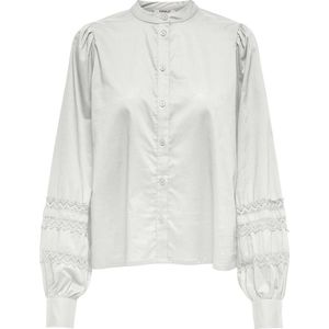 Only - onldolly life ls button top - Cloud Dancer - Dameskleding