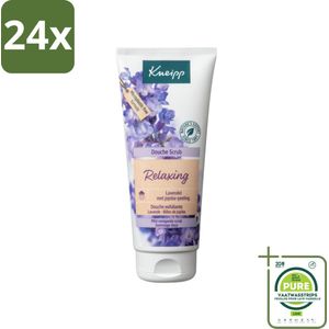 Kneipp - Douche scrub - Relaxing - Lavendel - Bloemige geur - 200 ml - Voordeelverpakking - 24 stuks - Douche scrub - Lavendel