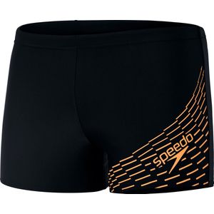 Speedo Medley Logo Aquashort Heren - Zwart / Oranje - maat 4