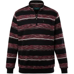 Boston Park Boston Park - Heren - Boston Park troyer sweatstof ritskraag borstzak tot 68/70 - Bordeaux - Maat 52+