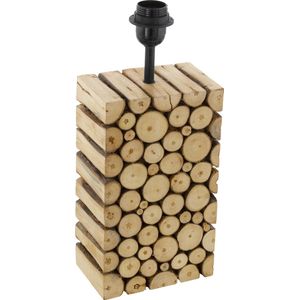 EGLO Ribadeo Tafellamp - Gestapeld Hout Effect - E27