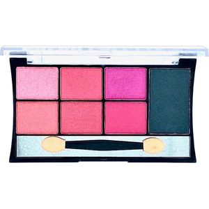 D'Donna - Color Palette Oogschaduw - Planet Rosa - Roze/Zwart - 1 doosje met applicator en spiegeltje