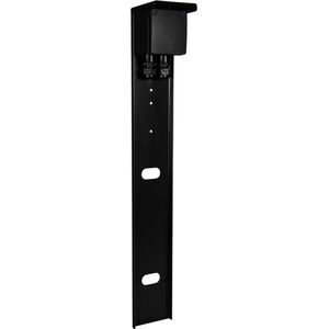 Buitenstopcontact - Glampère New Hydro - Pro - Tuinpaaltje met enkel stopcontact randaarde - 2 wartels - IP55 - 65cm
