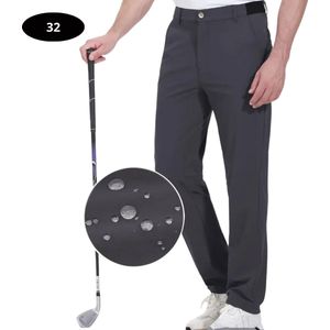 Nivard Golfbroek Heren - Golfkleding - Golfen - Golf Accessoires - Nette Pantalon - Donkergrijs XS - Maat 44