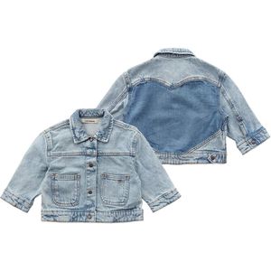 Denim | Heart Jacket | Spijkerjas meisjes | Maat 80 t/m 140 | Your Wishes